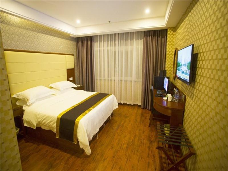 GreenTree Inn Anhui Fuyang Yijing International North Door Busniess Hotel Bagian luar foto